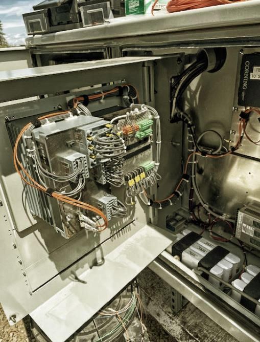 Fiber patch panel and terminations inside a field enclosure